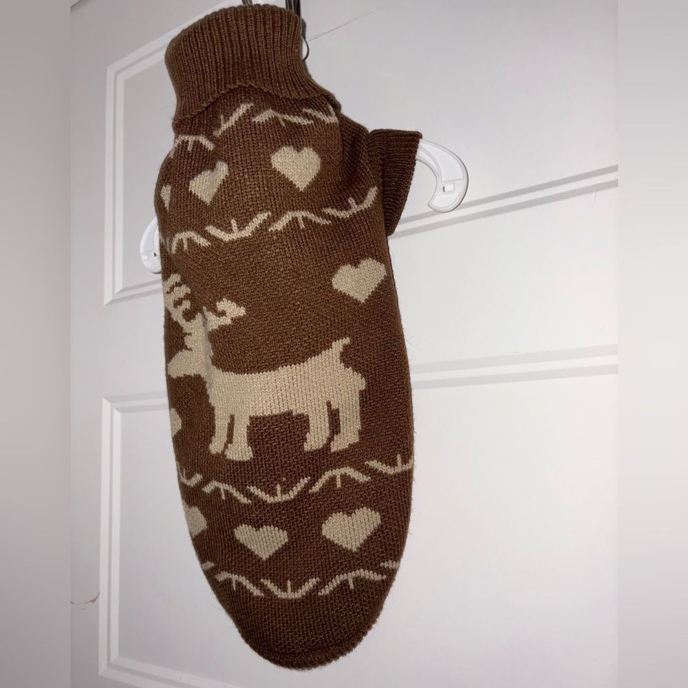 NWOT Nobby Brown Reindeer Pattern Small Dog Sweater - Picture 13 of 16